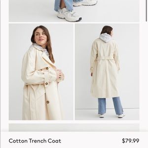 Cotton trench coat from H&M